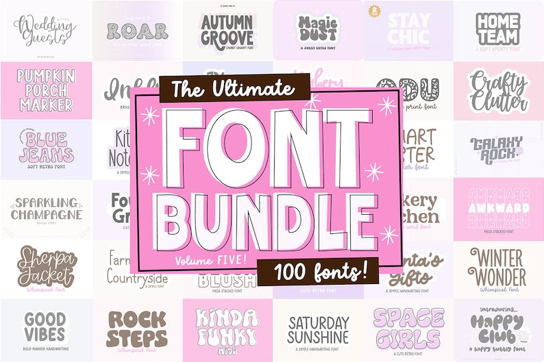 100 Font Ultimate Bundle